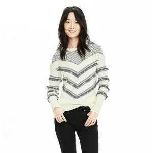 Banana Republic Marled Yarn Fringe Sweater